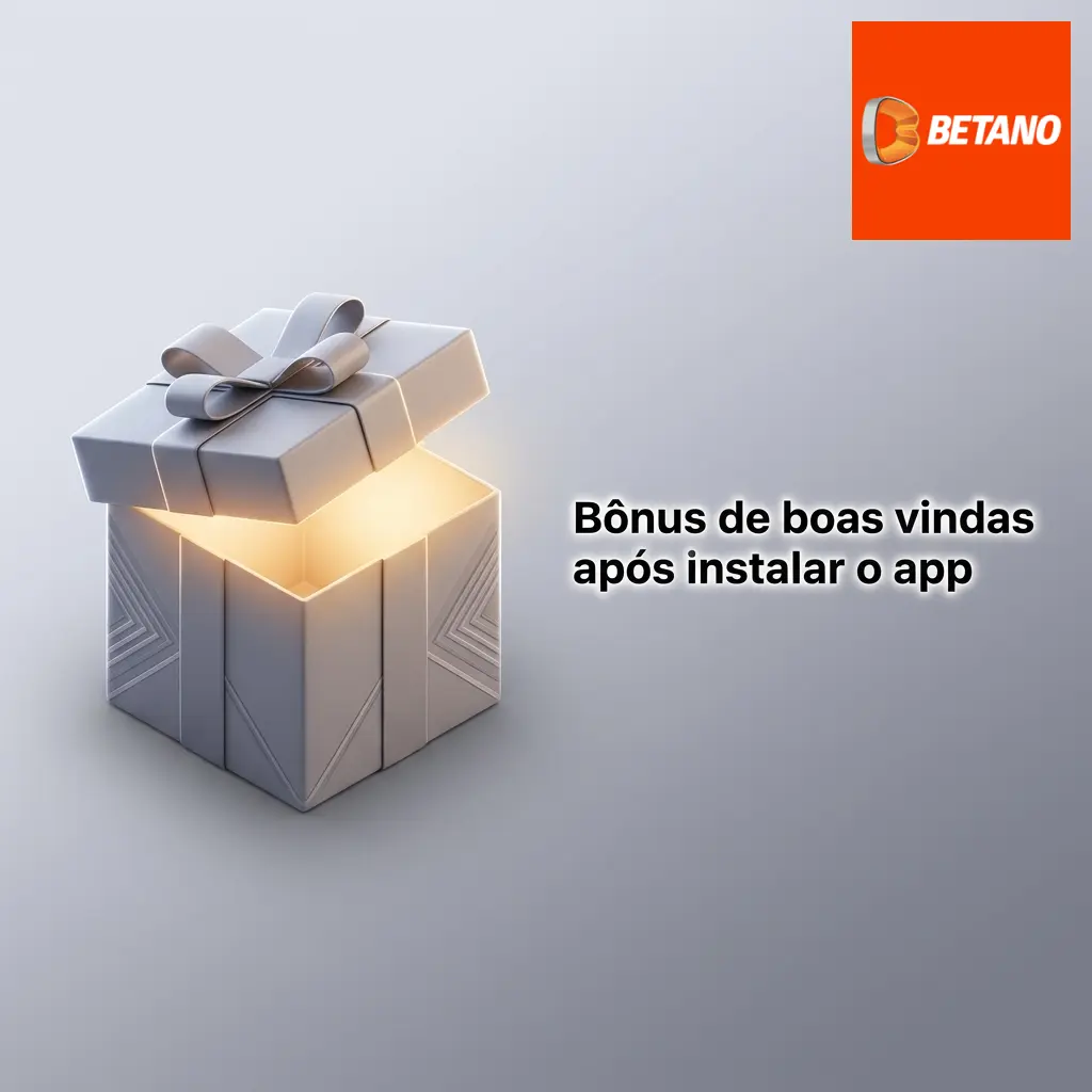 Tela do app com bônus de boas-vindas de 100% até 500 BRL para novos clientes após primeiro depósito