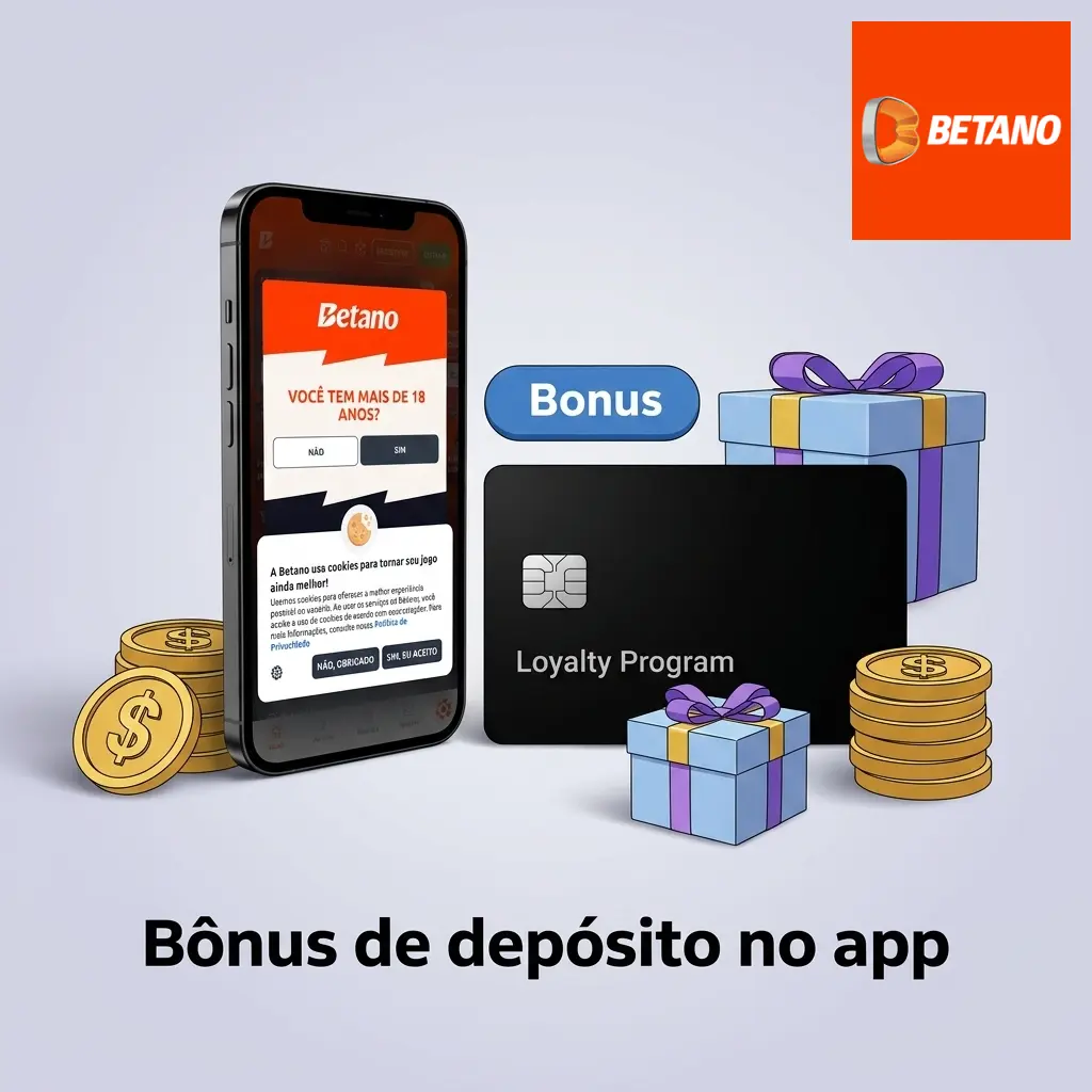 Tabela de bônus de depósito no app com valor, termos, validade, jogos elegíveis e botão Resgatar bônus