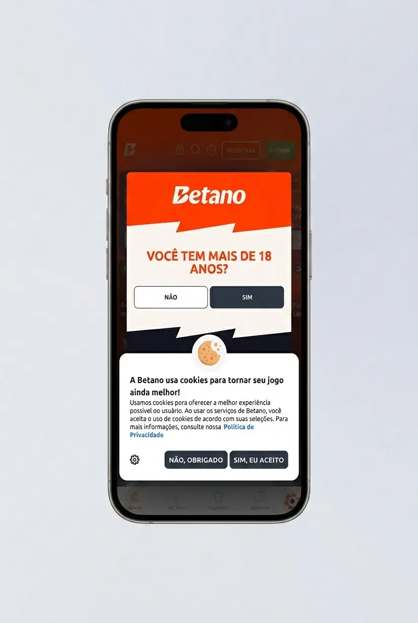 Tela de promoção explicando como ativar bônus de boas-vindas, depósito via Pix e requisitos de aposta.