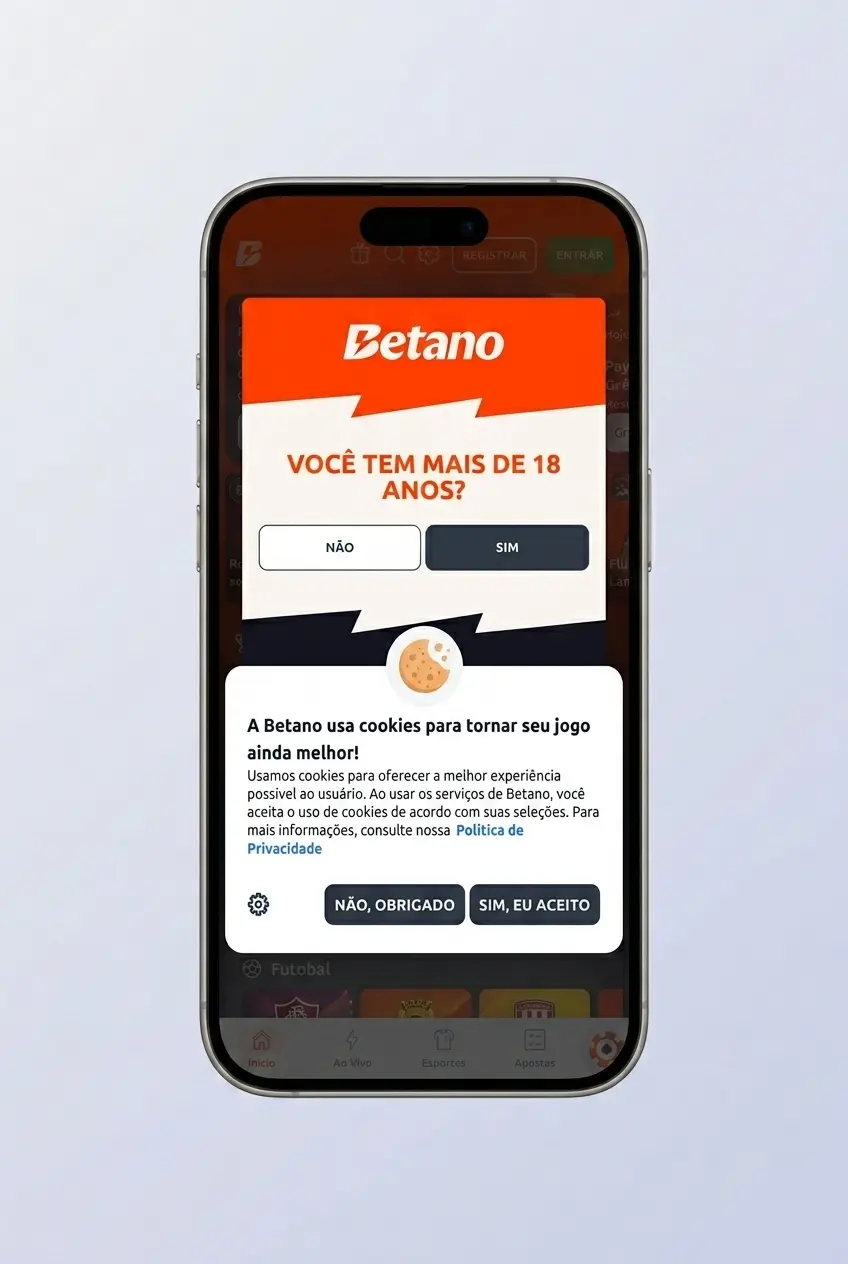 App Betano no celular para apostar em hóquei no gelo, com odds ao vivo, bilhete, saldo e Pix em BRL