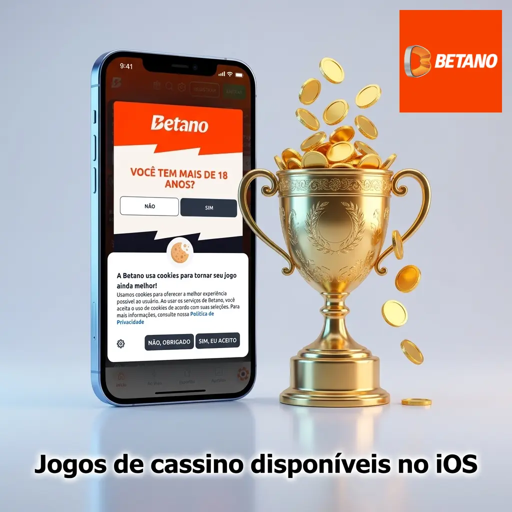 Lobby de cassino no iPhone com slots, roleta, blackjack, game shows e mesas ao vivo