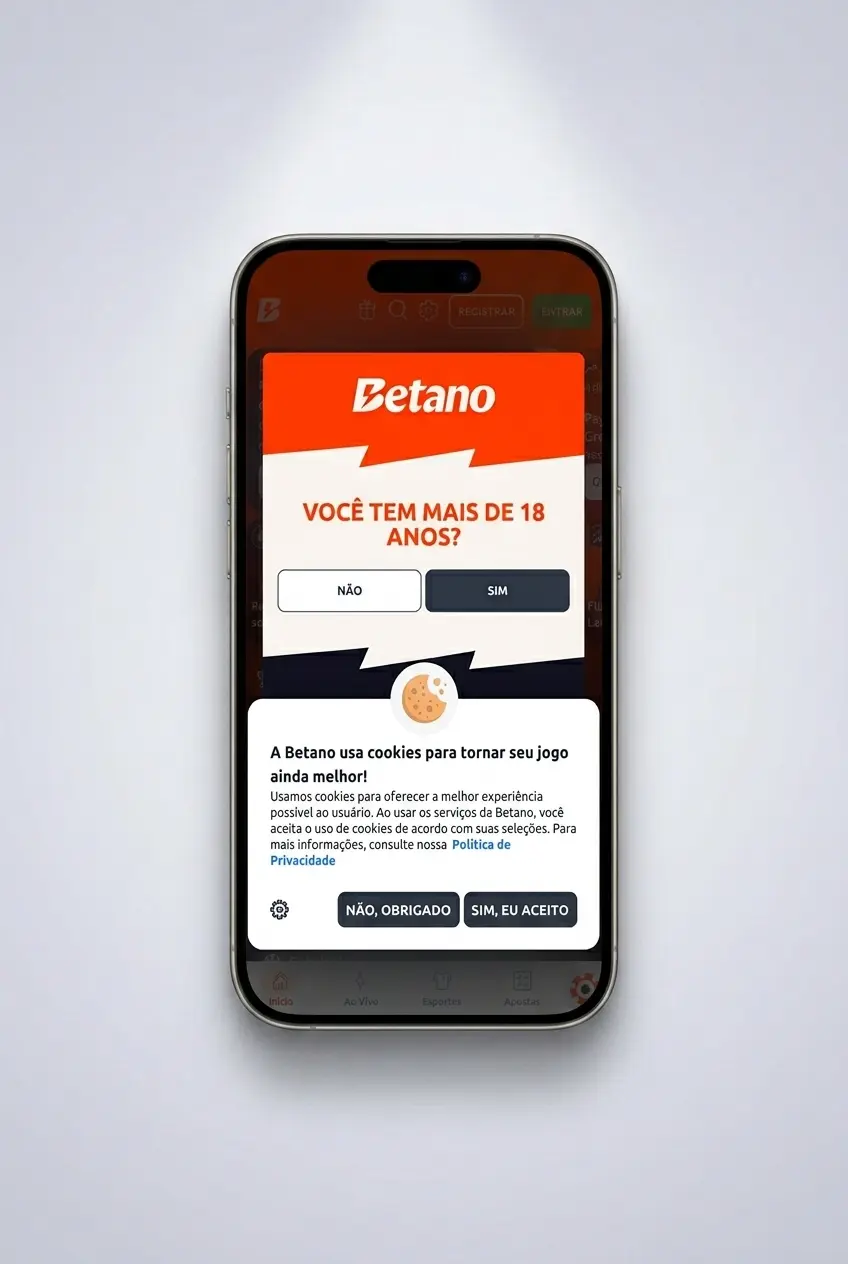 Tela do Betano Brasil com cadastro, depósito em BRL e acesso a jogos, bônus e histórico de apostas
