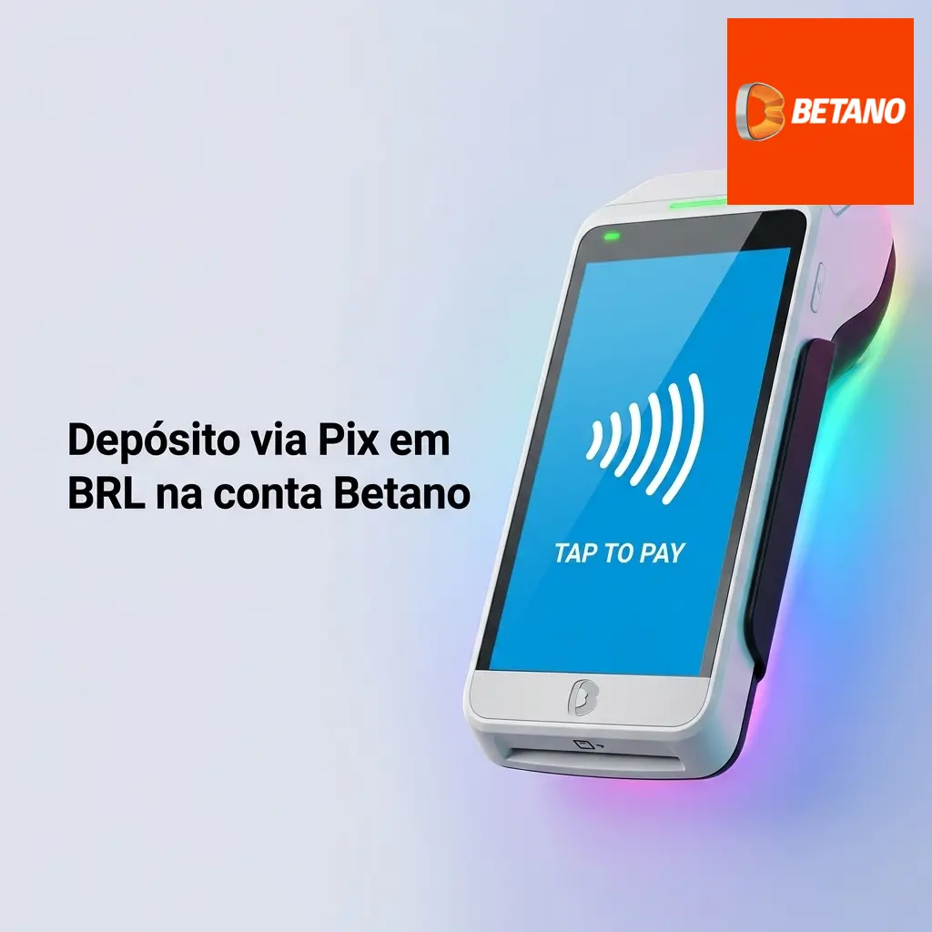 Depósito via Pix em BRL na Betano para adicionar saldo à carteira de apostas esportivas e cassino