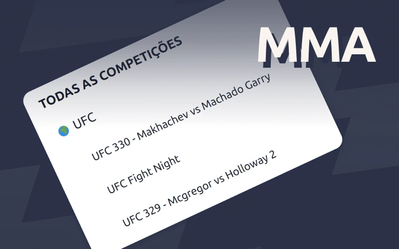 Faça apostas nas lutas de cinturão do MMA mais buscado Betano.