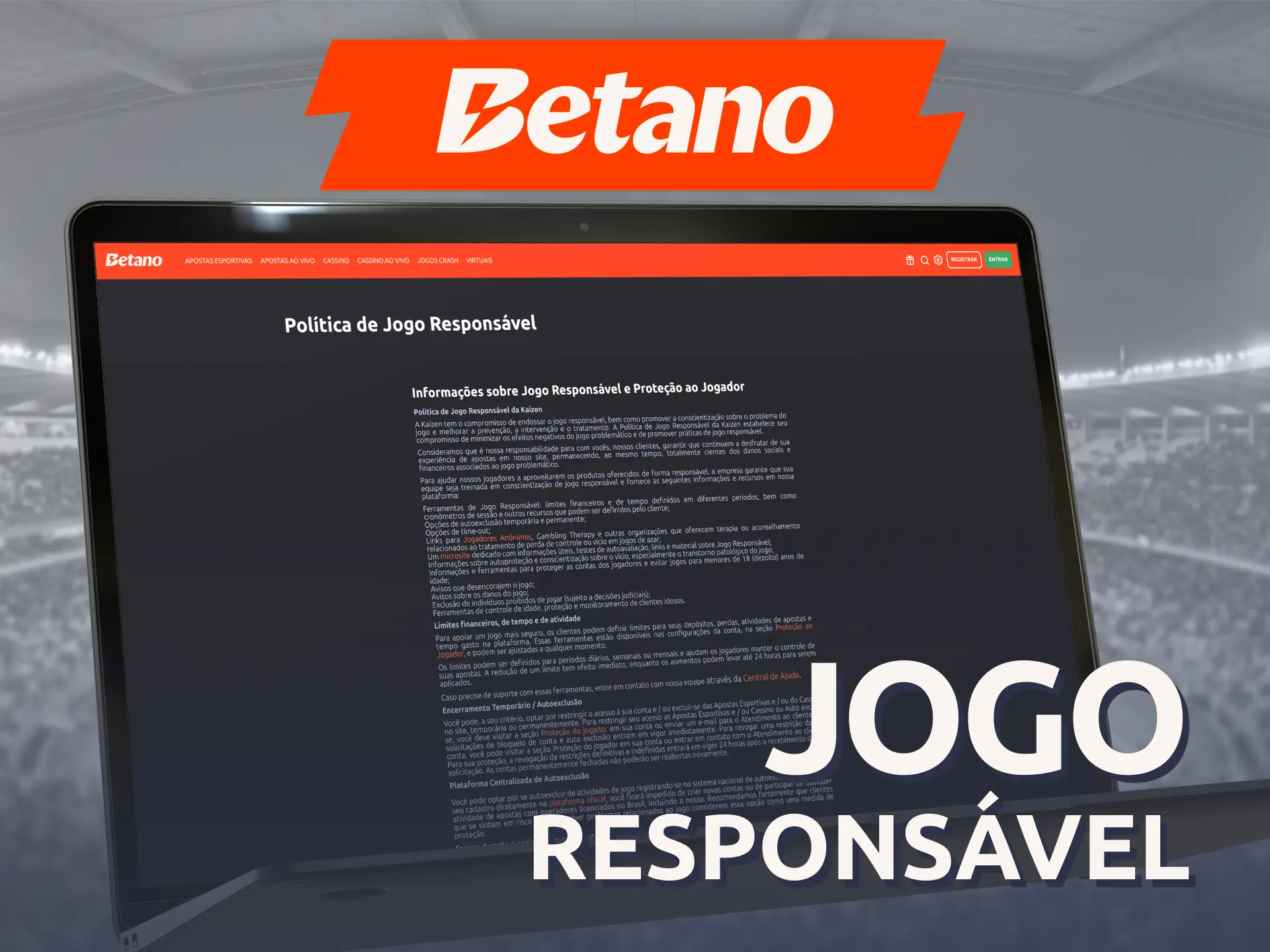 Ative limites de depósitos para praticar o jogo responsável na Betano.