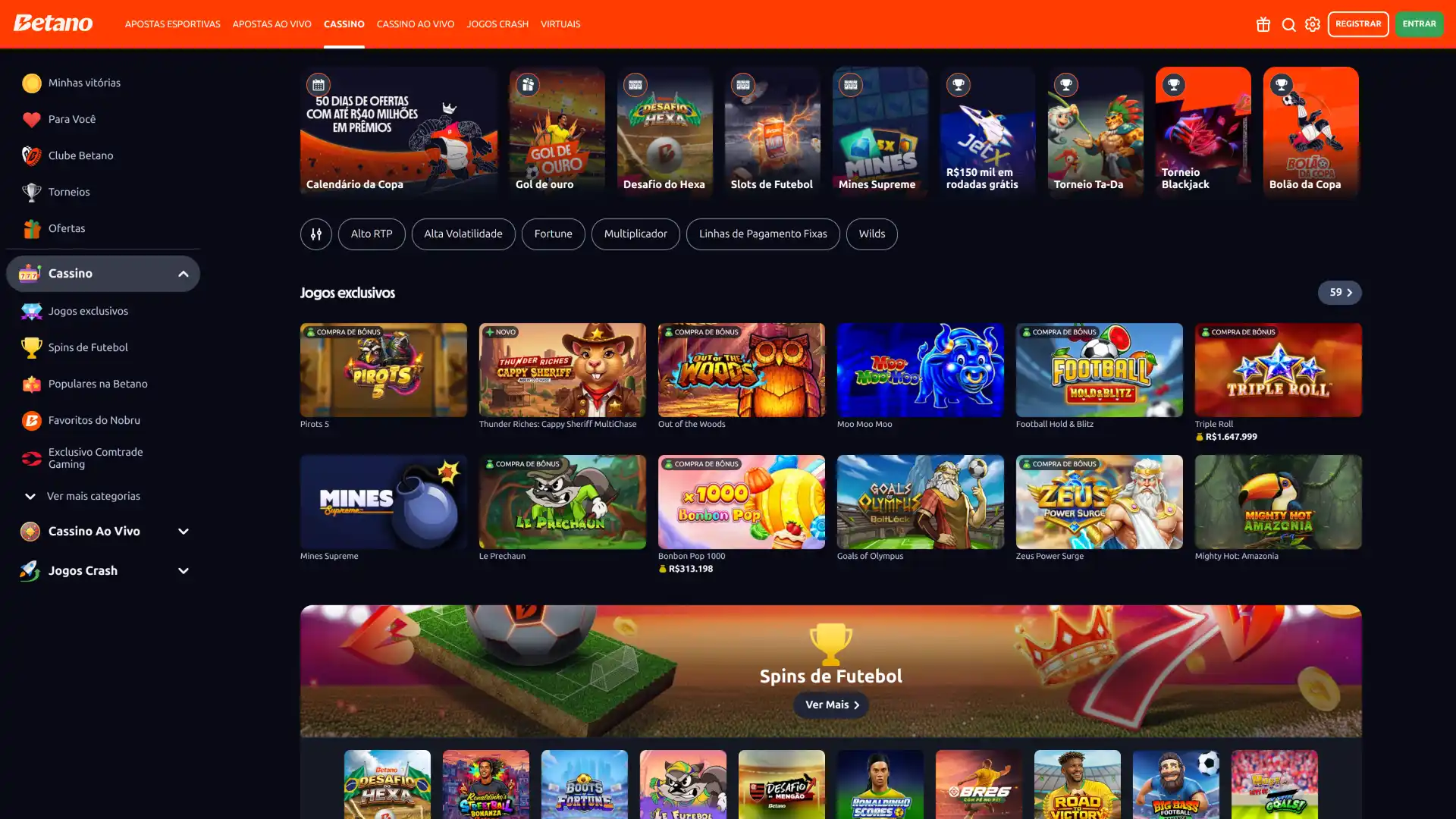 Encontre os melhores jogos de slots disponíveis no Betano website.