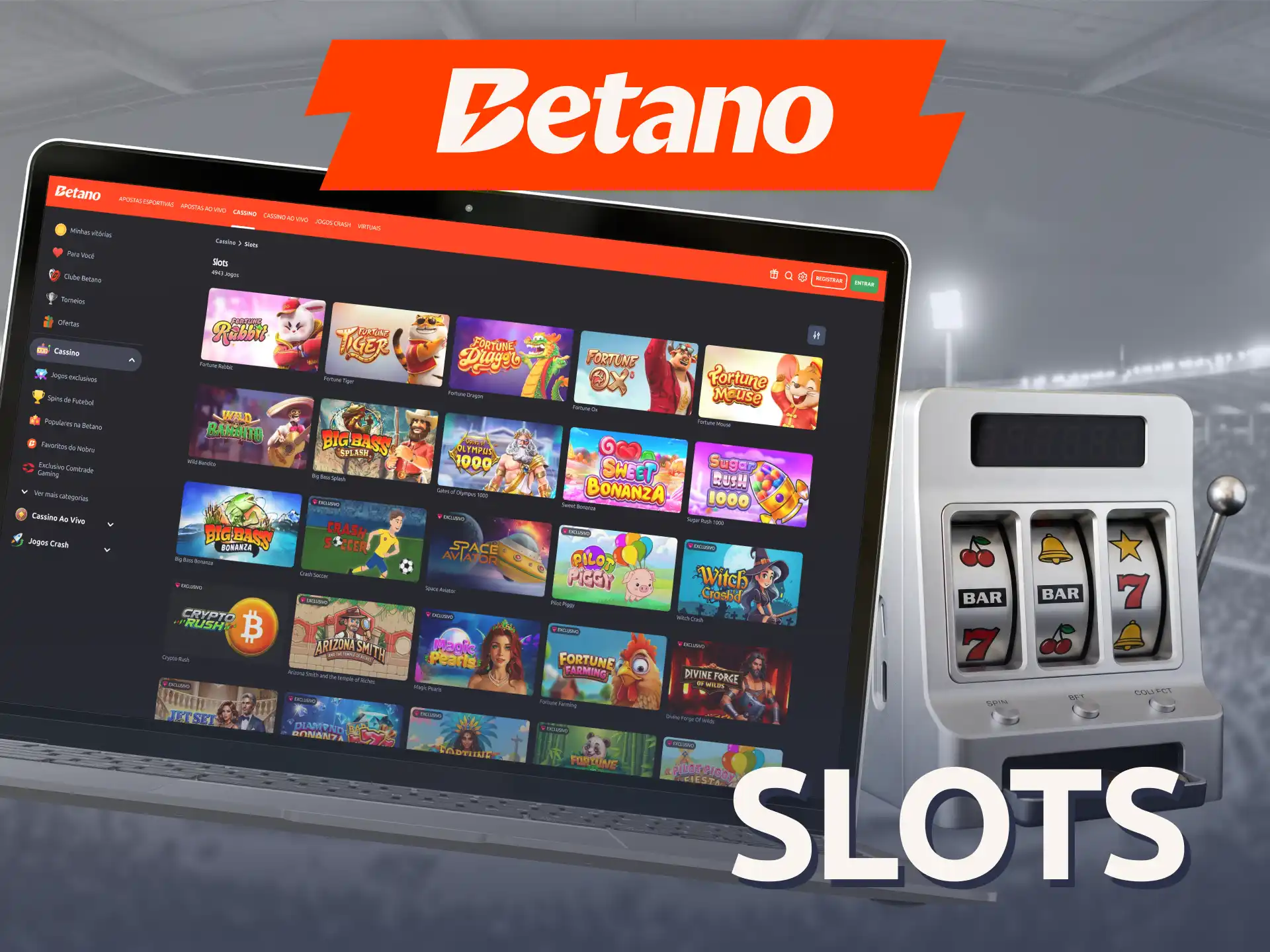 Gire carretéis temáticos selecionando excelentes slots no Betano casino.
