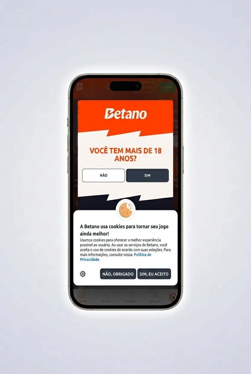 Cadastro no app Betano pelo celular com CPF, dados pessoais e envio de documentos pela câmera