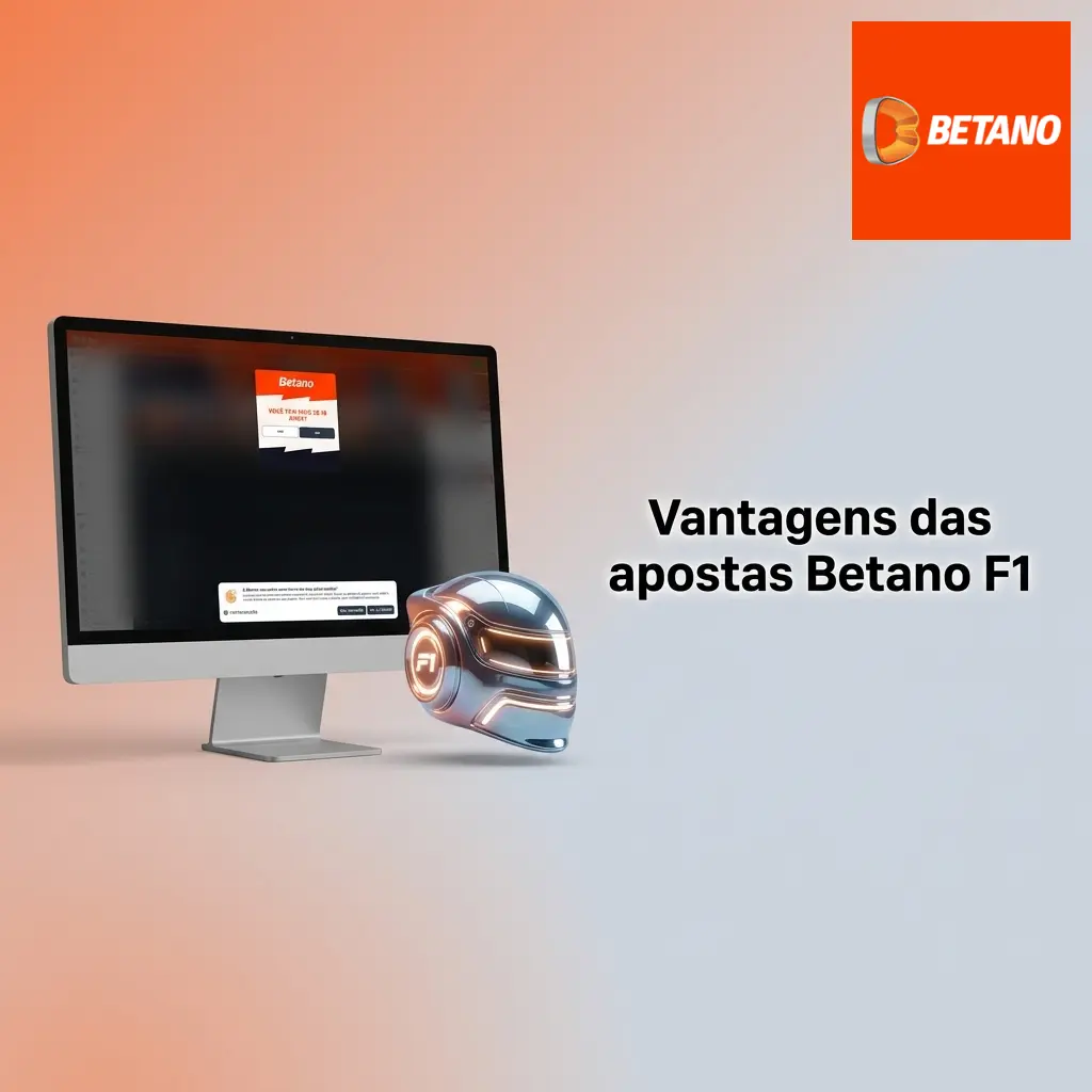 Tela da Betano com mercados de apostas em F1, odds, cupom em BRL e opções de jogo responsável