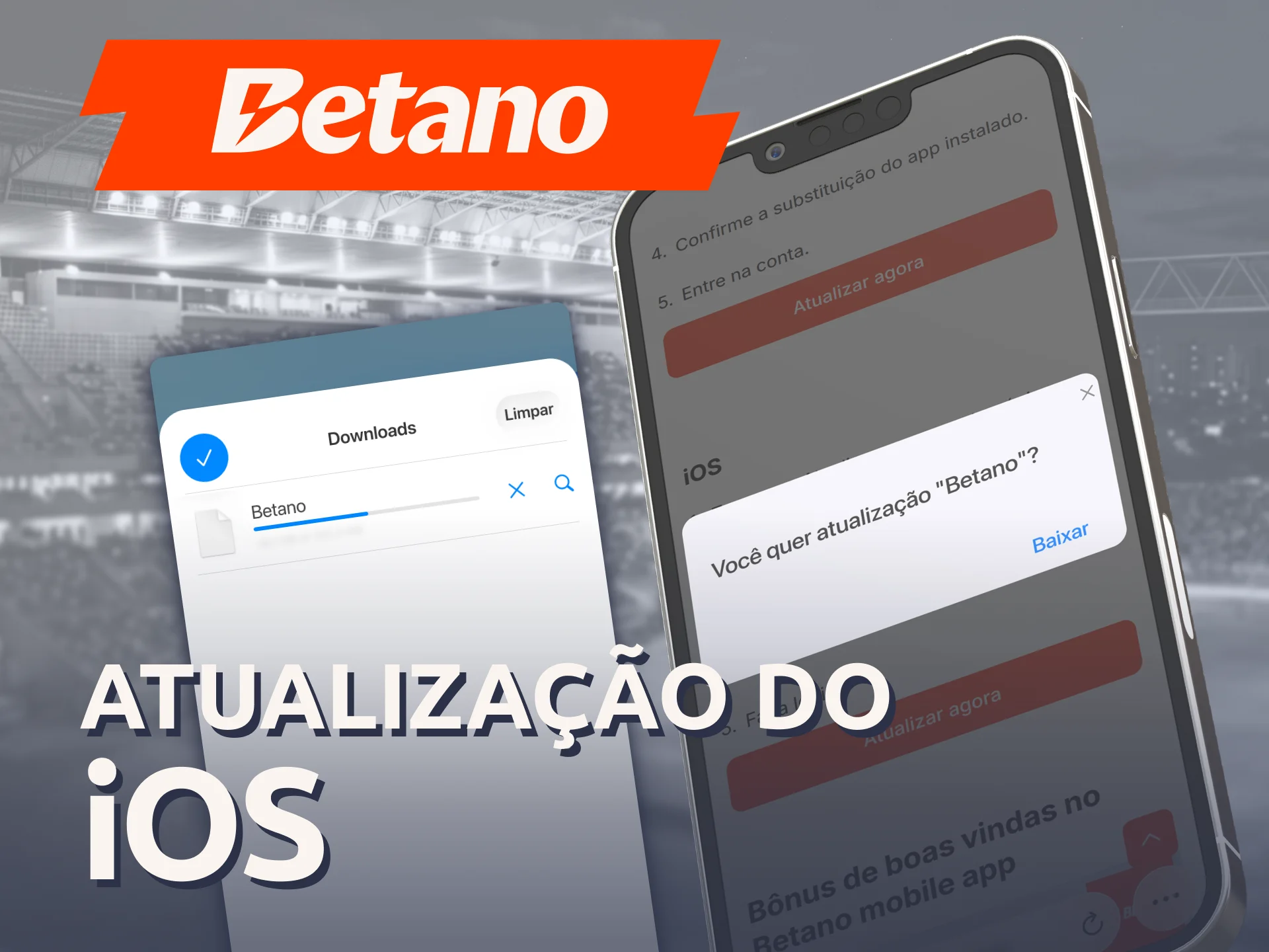 Obtenha a nova versão do Betano Aplicativo para aparelhos iOS.