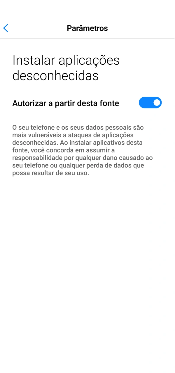 Ajuste as configurações de segurança no Betano APK download para Android.