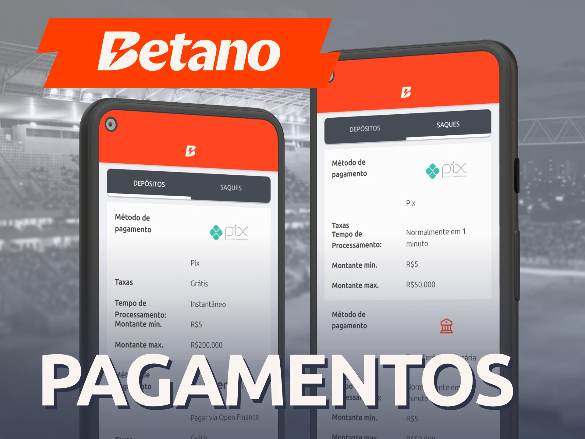 Realize depósitos imediatos via Pix de forma segura no Betano Aplicativo.